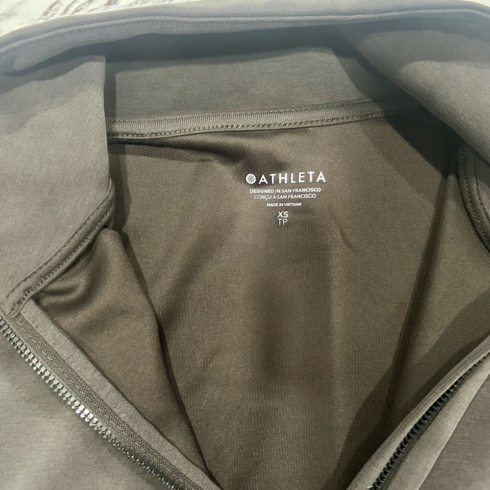 Women’s Athleta quarter zip gray sweatshirt size xs - Picture 6 of 8